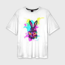 Футболка оверсайз женская Rabbit casuall, цвет: 3D-принт