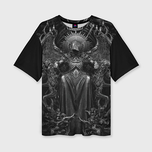 Женская футболка оверсайз Ангел смерти арт / 3D-принт – фото 1