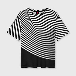 Женская футболка оверсайз Trendy raster pattern