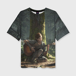 Женская футболка оверсайз Элли с гитарой
