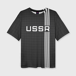 Женская футболка оверсайз USSR carbon