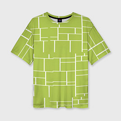 Футболка оверсайз женская Цвет зеленый салатовый тренд, цвет: 3D-принт