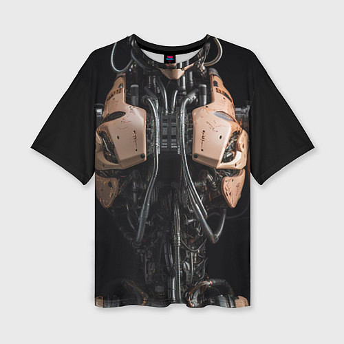 Женская футболка оверсайз Туловище робота / 3D-принт – фото 1