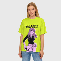 Футболка оверсайз женская Кируко - Великая небесная стена, цвет: 3D-принт — фото 2
