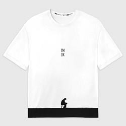 Женская футболка оверсайз AM I OK?