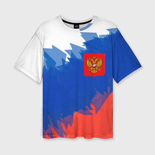 Женская футболка оверсайз Я патриот России / 3D-принт – фото 1
