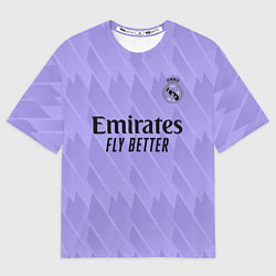 Женская футболка оверсайз Винисиус Жуниор Реал Мадрид форма 2223 гостевая