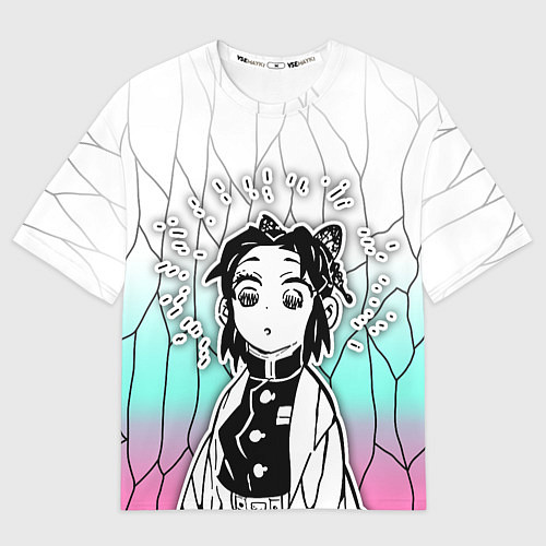 Женская футболка оверсайз Стикер - шинобу кочо / 3D-принт – фото 1
