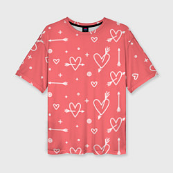 Женская футболка оверсайз Love is love