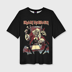 Женская футболка оверсайз Iron Maiden - судья