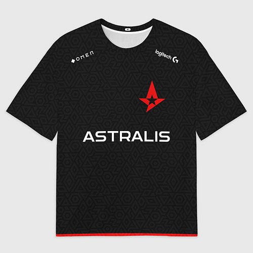 Женская футболка оверсайз Форма Астралис / 3D-принт – фото 1