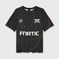 Женская футболка оверсайз Форма Fnatic молнии