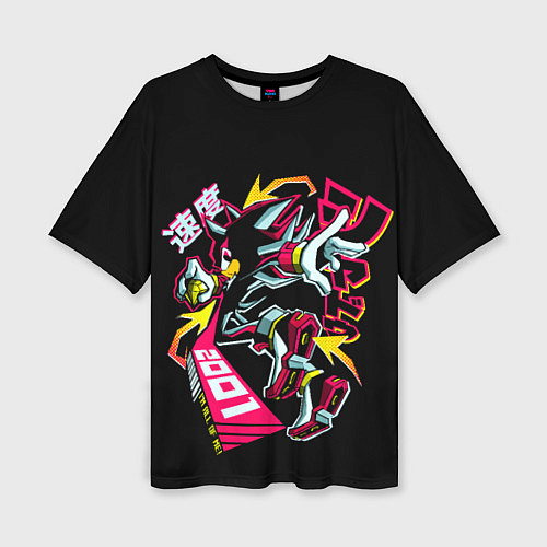 Женская футболка оверсайз Шэдоу - Sonic / 3D-принт – фото 1