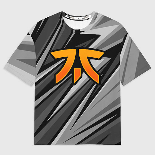Женская футболка оверсайз Fnatic - монохромная / 3D-принт – фото 1