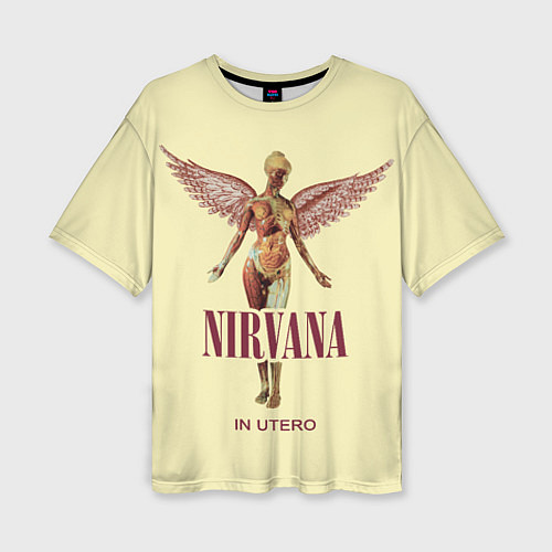 Женская футболка оверсайз Nirvana - In utero / 3D-принт – фото 1
