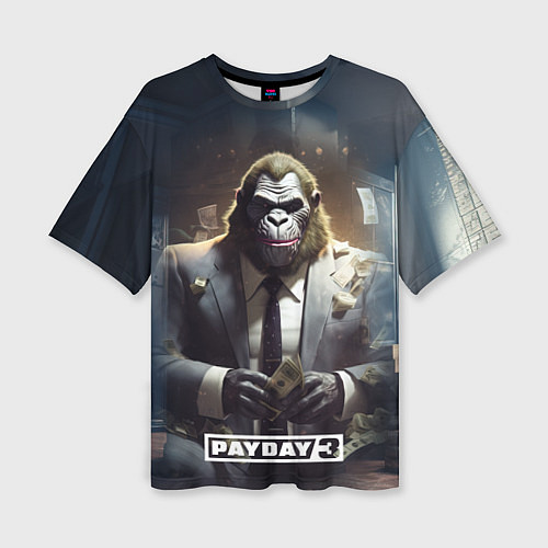 Женская футболка оверсайз Gorilla Payday 3 / 3D-принт – фото 1