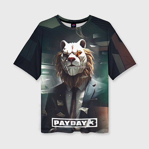 Женская футболка оверсайз Payday 3 lion / 3D-принт – фото 1