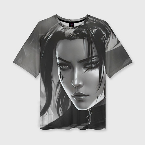 Женская футболка оверсайз Корпоративная ведьма / 3D-принт – фото 1
