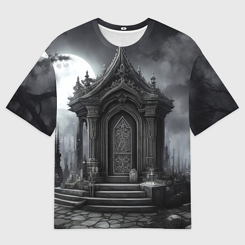 Женская футболка оверсайз Ночной слеп / 3D-принт – фото 1