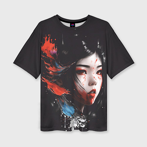 Женская футболка оверсайз Та самая японка / 3D-принт – фото 1
