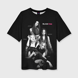 Женская футболка оверсайз Blackpink girl group