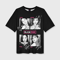 Женская футболка оверсайз Blackpink K-pop girl