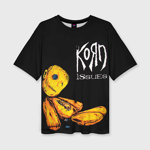 Женская футболка оверсайз Korn - issues / 3D-принт – фото 1