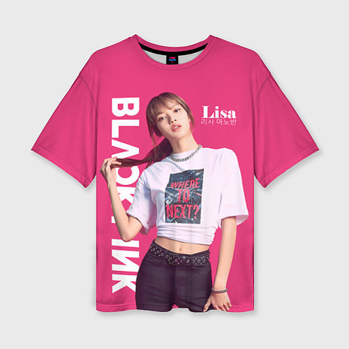 Женская футболка оверсайз Blackpink Beautiful Lisa / 3D-принт – фото 1