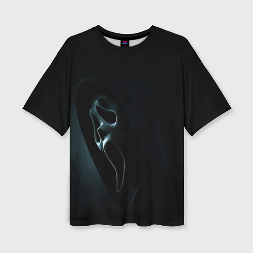 Женская футболка оверсайз Крик - маска / 3D-принт – фото 1