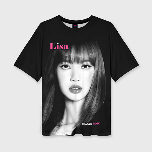 Женская футболка оверсайз Blackpink Lisa Portrait / 3D-принт – фото 1