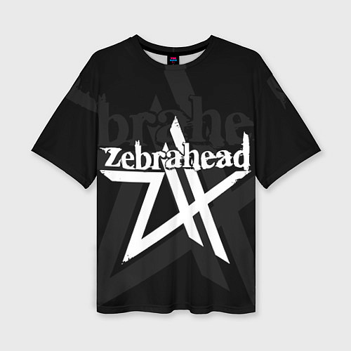 Женская футболка оверсайз Zebrahead - logo / 3D-принт – фото 1