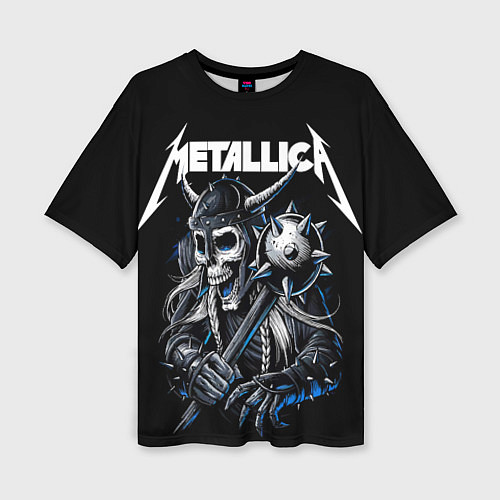 Женская футболка оверсайз Metallica - warrior / 3D-принт – фото 1
