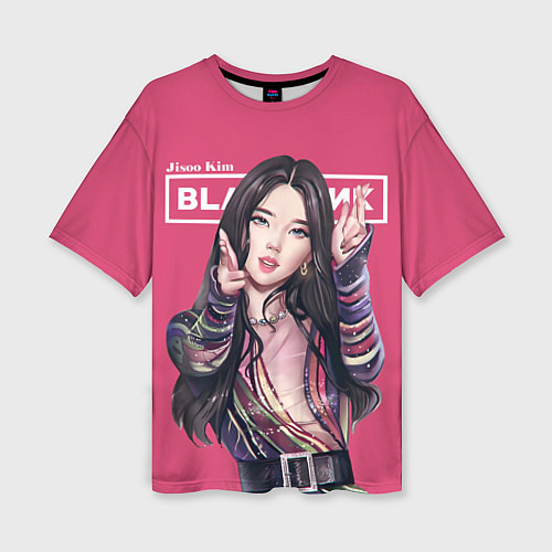 Женская футболка оверсайз Blackpink Jisoo art / 3D-принт – фото 1