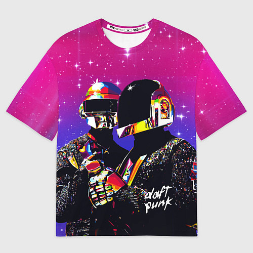 Женская футболка оверсайз Daft Punk Discovery / 3D-принт – фото 1