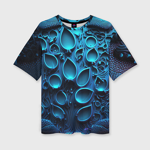 Женская футболка оверсайз Космические плиты / 3D-принт – фото 1