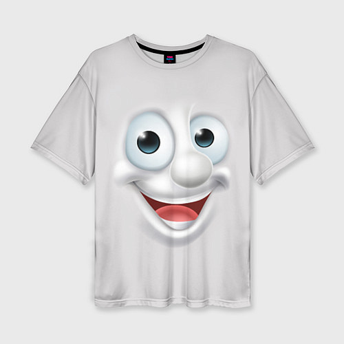 Женская футболка оверсайз Милая улыбка / 3D-принт – фото 1