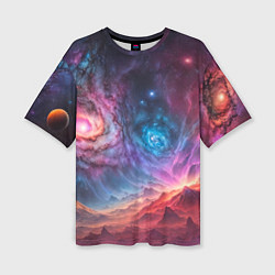 Женская футболка оверсайз На задворках вселенной