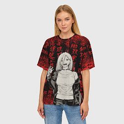 Футболка оверсайз женская Power - Chainsaw Man, цвет: 3D-принт — фото 2