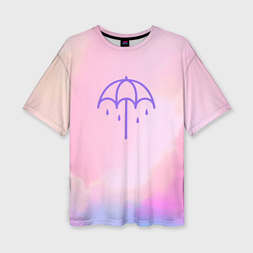 Женская футболка оверсайз Bring Me The Horizon Umbrella / 3D-принт – фото 1