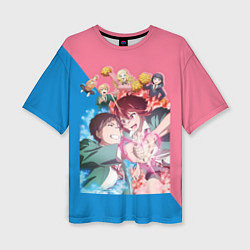 Женская футболка оверсайз Tomo chan Is a Girl - Anime