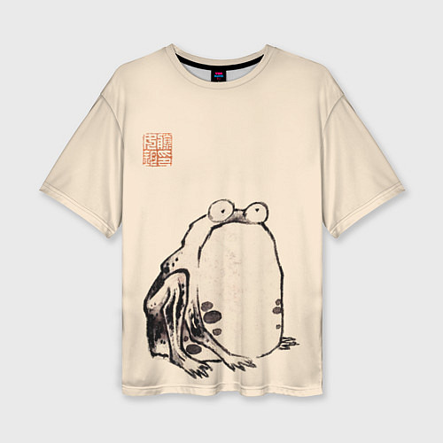 Женская футболка оверсайз Лягушка - Ито Джакучу / 3D-принт – фото 1