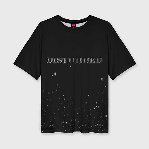 Женская футболка оверсайз Disturbed stars / 3D-принт – фото 1