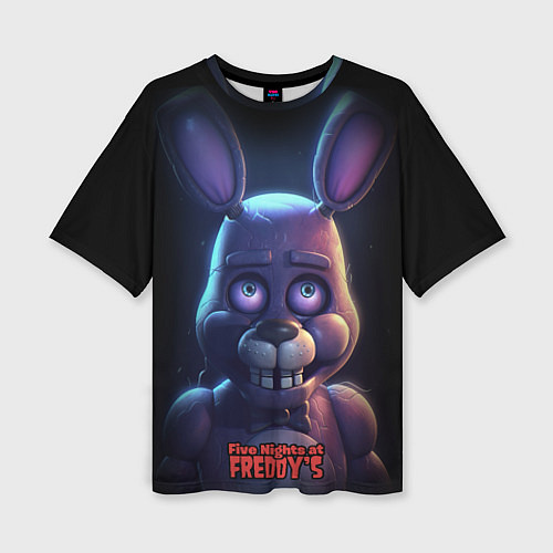 Женская футболка оверсайз Bonnie FNAF / 3D-принт – фото 1