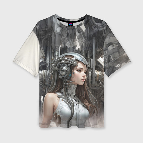 Женская футболка оверсайз Работница коммутатора / 3D-принт – фото 1