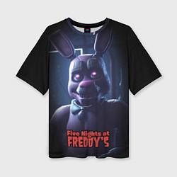 Футболка оверсайз женская Five Nights at Freddys Bonnie, цвет: 3D-принт