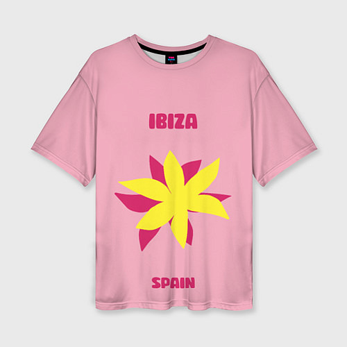 Женская футболка оверсайз Ибица - Испания / 3D-принт – фото 1