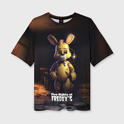 Женская футболка оверсайз Spring Bonnie Five Nights at Freddys