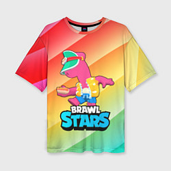 Женская футболка оверсайз Brawl Stars Doug