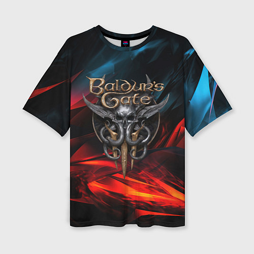 Женская футболка оверсайз Baldurs Gate 3 logo / 3D-принт – фото 1