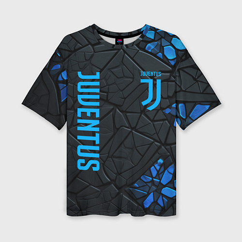 Женская футболка оверсайз Juventus logo / 3D-принт – фото 1